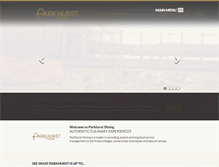 Tablet Screenshot of parkhurstdining.com